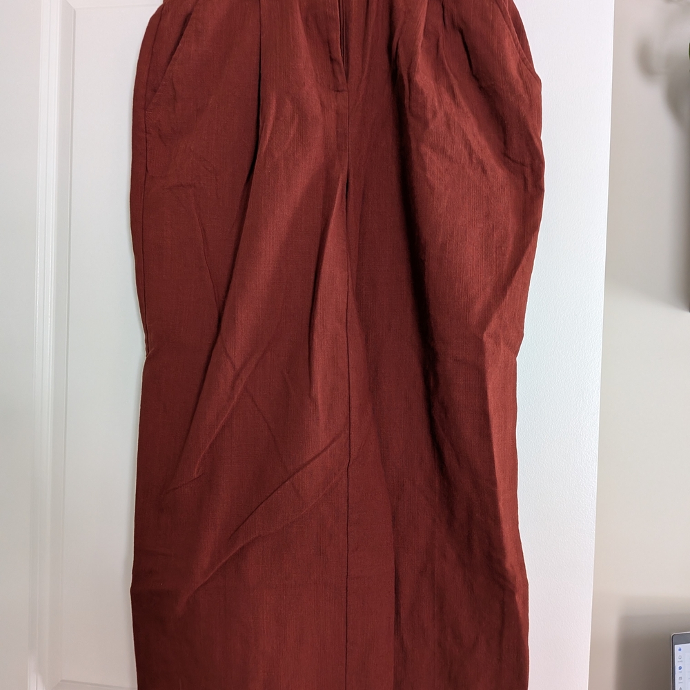 Nine West Wide Leg Pants in Rust - Picture 2 of 4